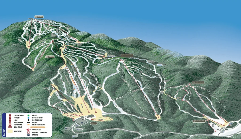snowboarding in Gore Mountain