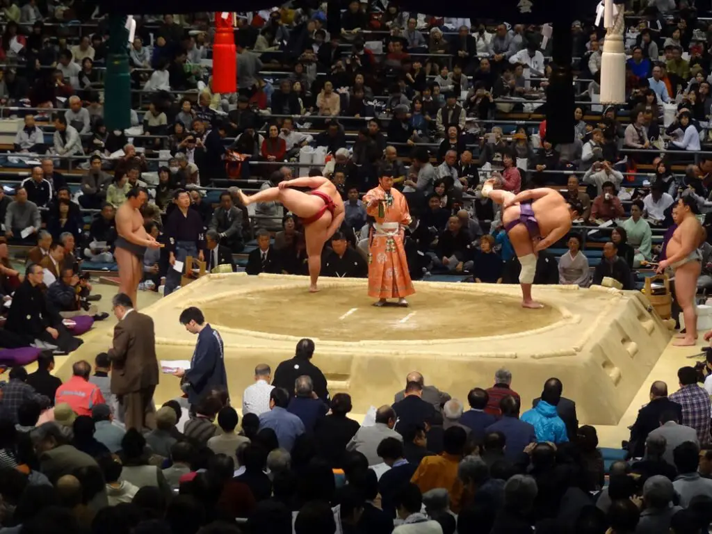 Sumo wrestle in Osaka