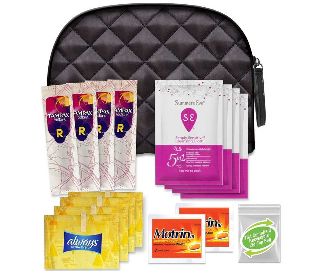 The Ultimate Travel Kit for Women: First Aid and Hygiene 3 Traveling Bouquet